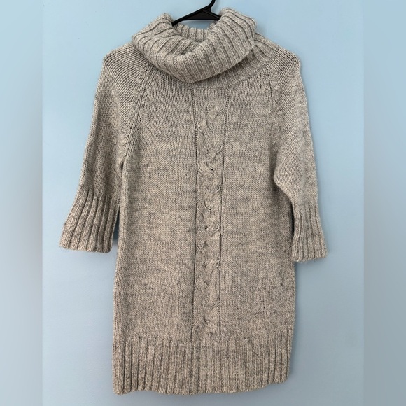 Fenn Wright Manson Size Small Gray Acrylic Wool Blend Turtleneck Cable Sweater - Picture 1 of 5